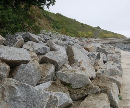 Granite rock armour for coastal erosion control