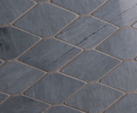 Bardiglio long hexagon mosaic medium