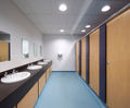 Marin solid-grade laminate washroom / changing cubicles