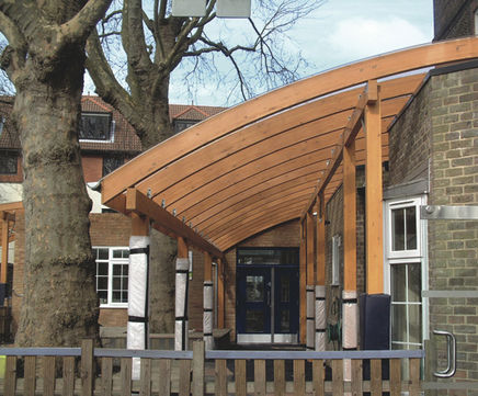 Bespoke timber covered walkways
