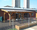 Bespoke timber canopy shelters