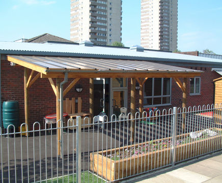 Bespoke timber canopy shelters