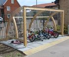 Douglas Fir timber cycle shelters