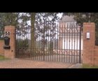 Steel ornamental driveway swing gates
