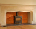 The Chastleton hand-finished limestone fireplace