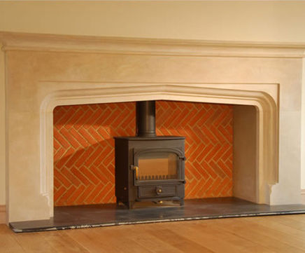The Chastleton hand-finished limestone fireplace