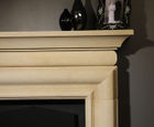 The Laverton hand-finished limestone fireplace