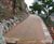 Natural stone surfacing course for cliffside pathway 2