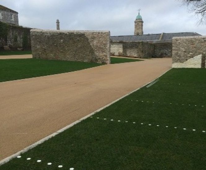 Porous car park surface - Royal William Yard, Plymouth