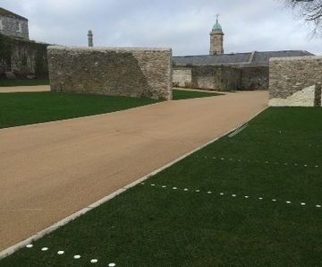 Porous car park surface - Royal William Yard, Plymouth