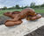 Leaping Hare cast iron sculpture – Hope Fields 2