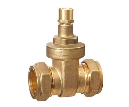 Compression lockshield gate valves