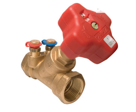 Fixed orifice commissioning valve