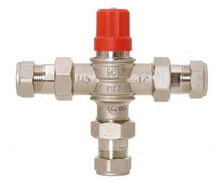 Shield thermostatic mixing valve