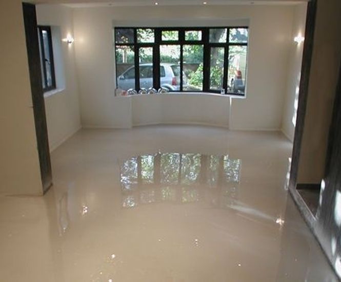 Designer resin floor - domestic property
