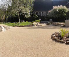 Resin bonded surfacing at Drake's Place, Plymouth