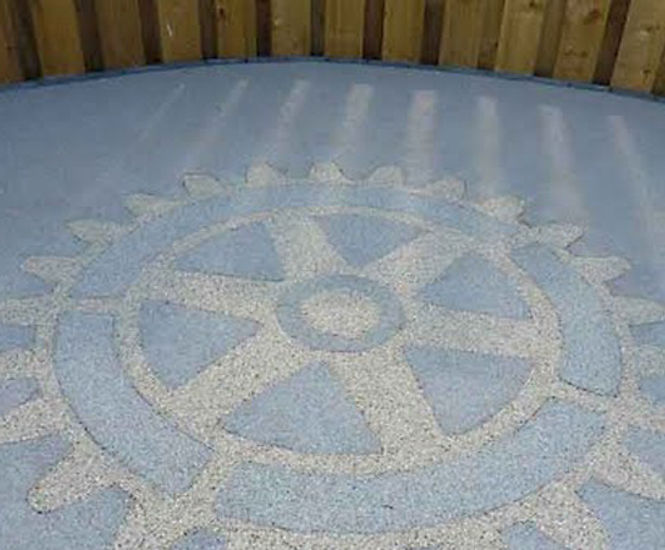 Surfacing for sensory garden, Little Harbour Hospice
