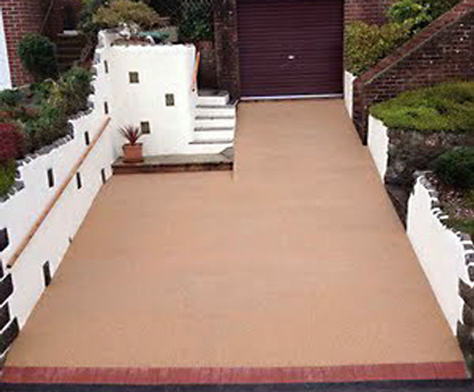 Terrabound resin bound driveway surfacing, Devon