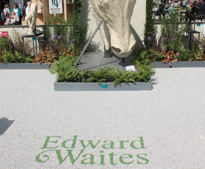 Resin bound surface for Edward Waites at RHS Chelsea