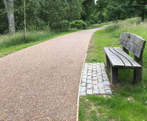 Resin bound surfacing creates porous, durable walkways at Wakehurst Place