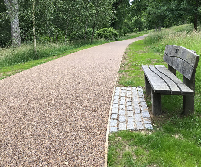 Resin bound surfacing creates porous, durable walkways at Wakehurst Place