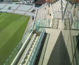 Resin bound surfacing for cricket ground terrace - on this page