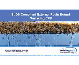 SuDS-compliant external resin bound surfacing