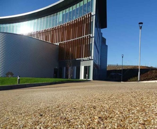 Resin bound pathways for new police training facility