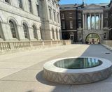 Resin bound permeable paving for university quadrangle - on this page