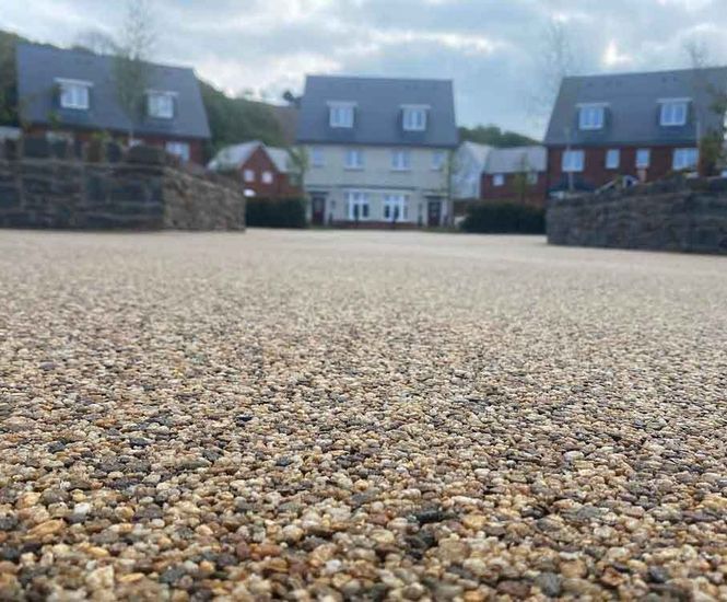 Addaset resin bound pathways for new housing development