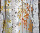 ‘Birch Trees’ sculptural glass installation