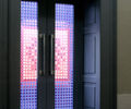 Islamic-influenced glass panels for museum doors