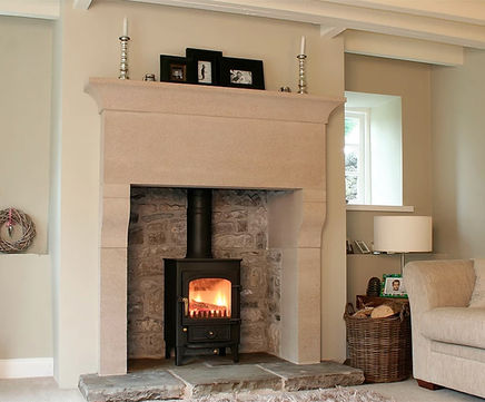 Birchover traditional fireplace