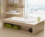 Arcadia - double-ended built-in oval bath