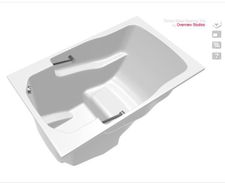 3D models illustrate Cabuchon’s luxury bath range