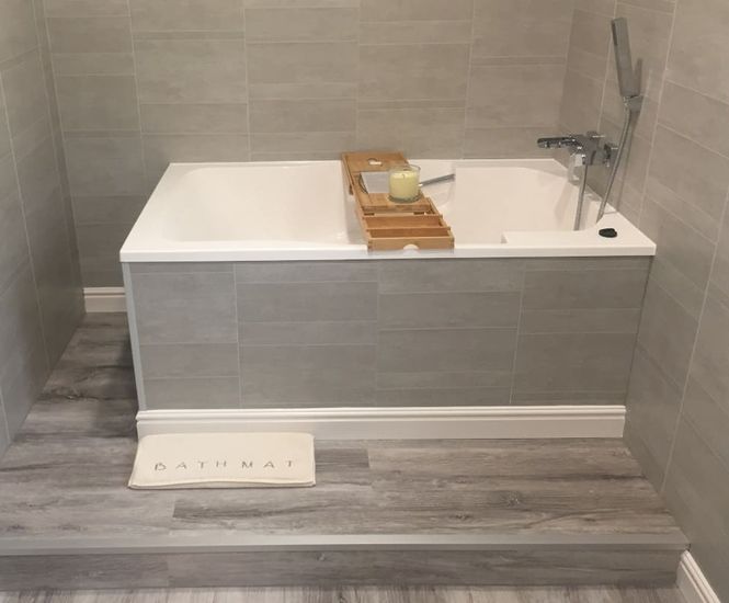 Takara deep soaking tub for bathroom refurbishment