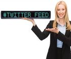 TwittLED message displays that stream live Twitter feeds