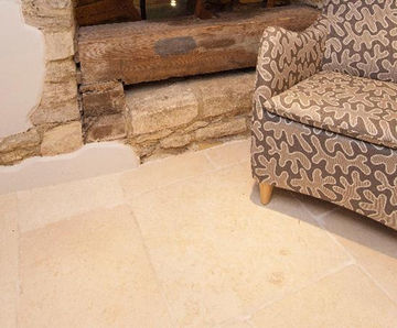 Abbey tumbled limestone flagstones