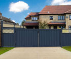 ColourGate plain top driveway gates 