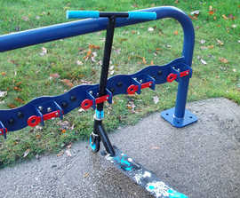 Scooter racks and shelters