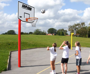 Basketball posts for playgrounds