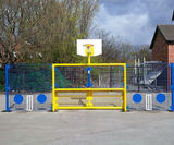 Multisport goal units for new primary school ball court - on this page