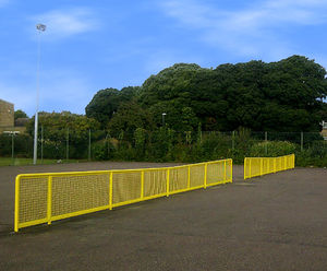 Vandal resistant steel tennis nets, Lascelles Park Luton