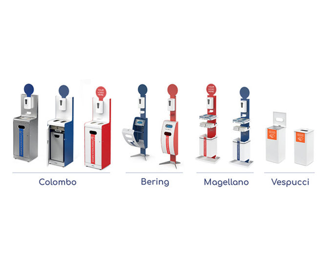 Hand sanitiser stations help protect against COVID-19