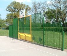 Steel MUGA goals and fencing