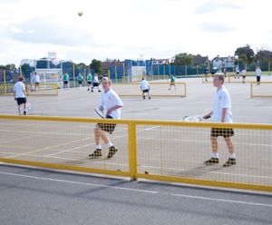 Steel tennis nets