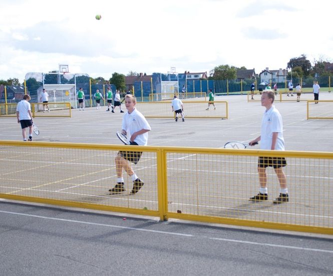 Steel tennis nets