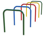 Galvanised steel cycle stands