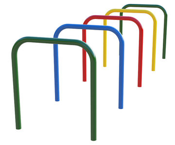 Galvanised steel cycle stands