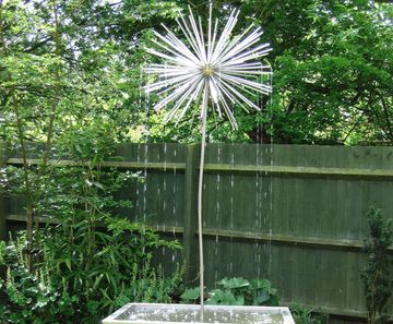 Allium water feature sculpture
